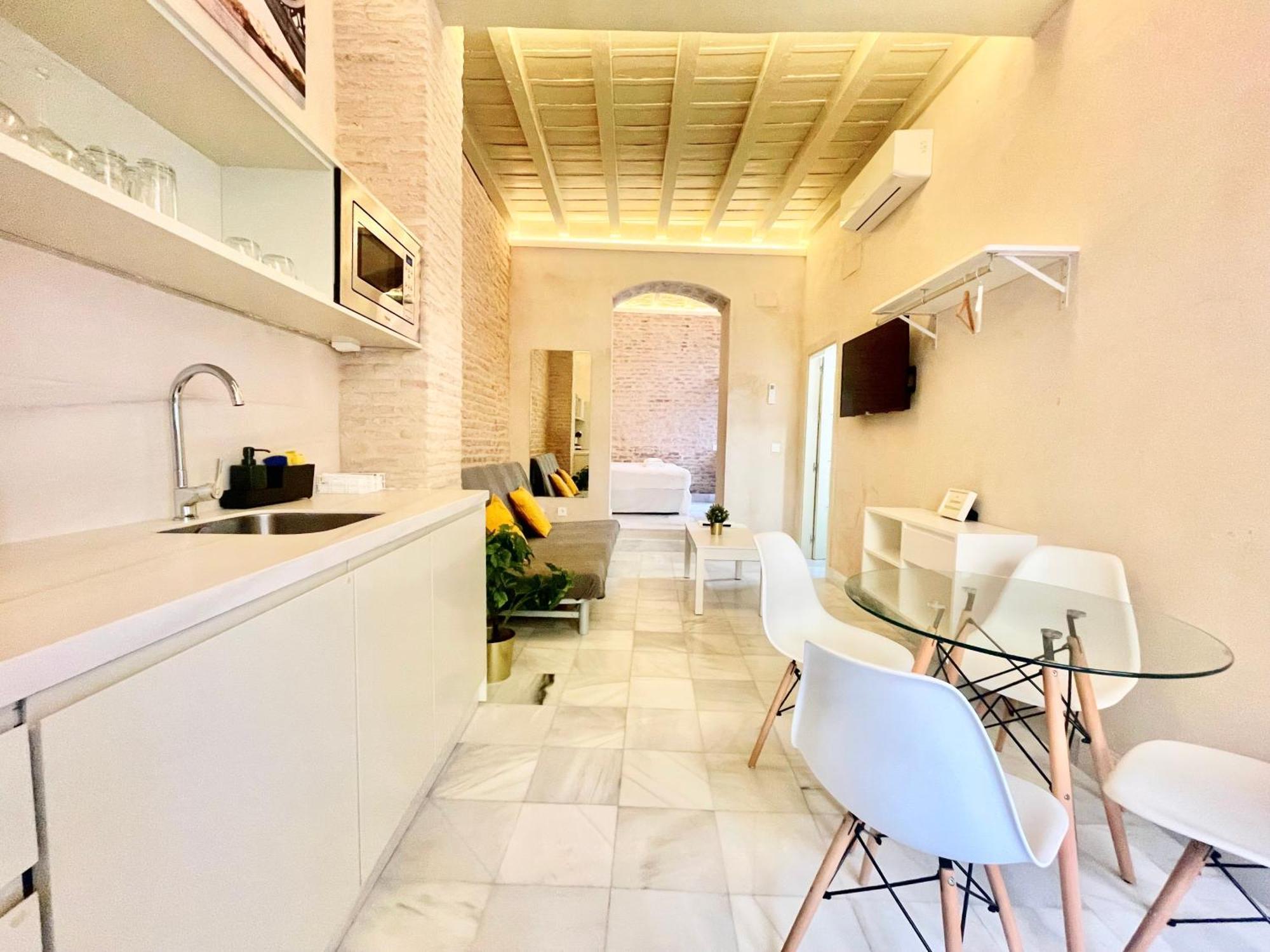 Appartement Click Triana - Patio Privado à Séville Extérieur photo